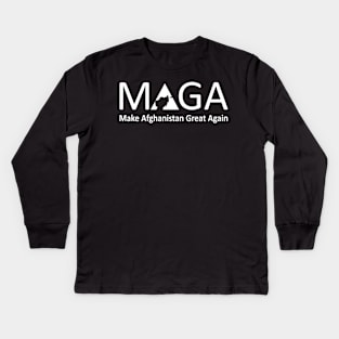 MAGA - Make Afghanistan Great Again Kids Long Sleeve T-Shirt